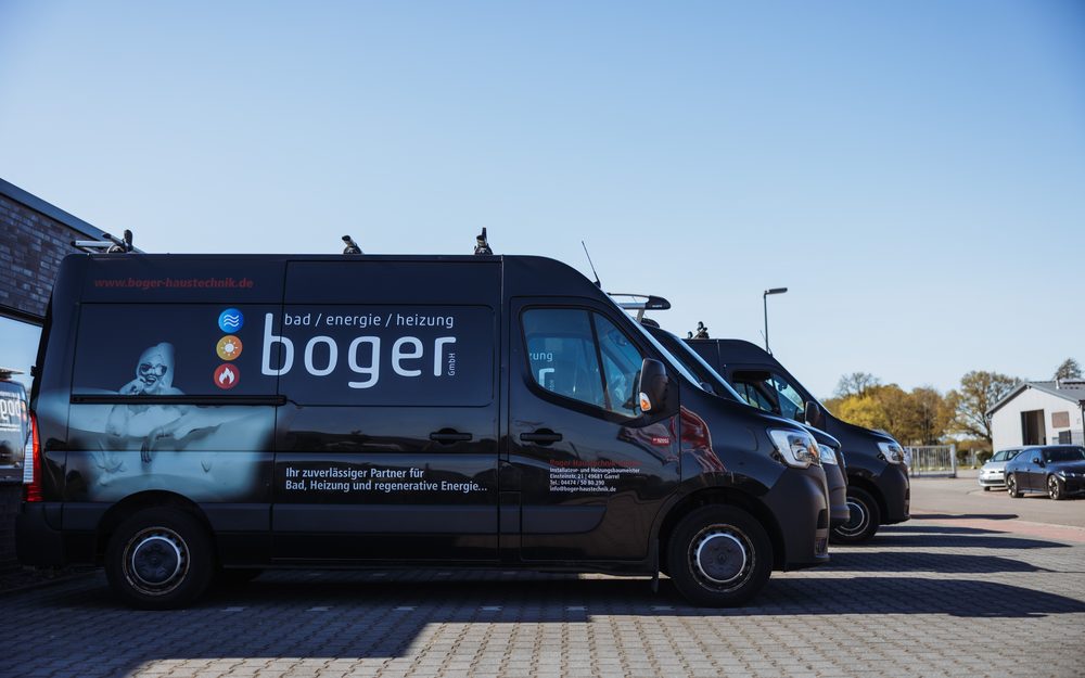 Transporter der Boger Haustechnik
