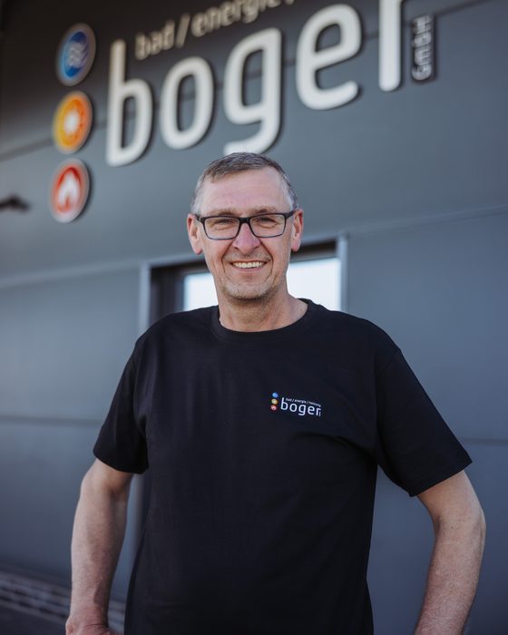 Mitarbeiterin oder Mitarbeiter der Boger Haustechnik